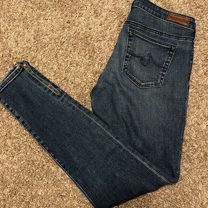 Adriano Goldschmied The Zip-Up Legging Skinny Ankle 28R